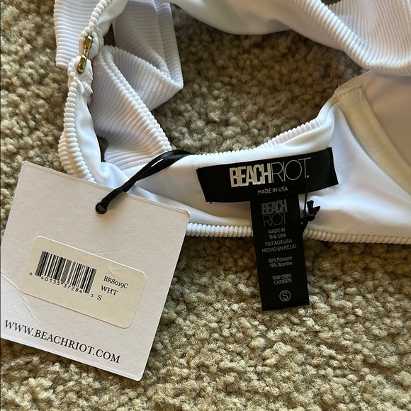 NWT Beach Riot Ribbed Bikini Top - Picture 4 of 4